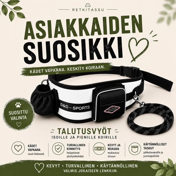 Vapauta kätesi lenkeillä!