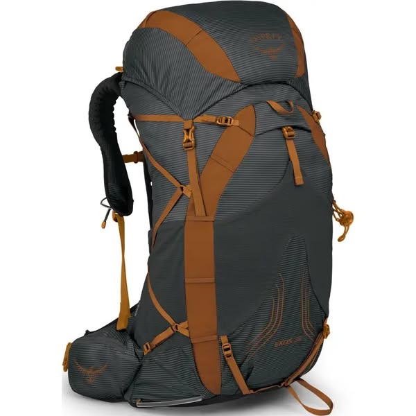 Osprey Mens Exos 38 Rucksack - Dark Charcoal