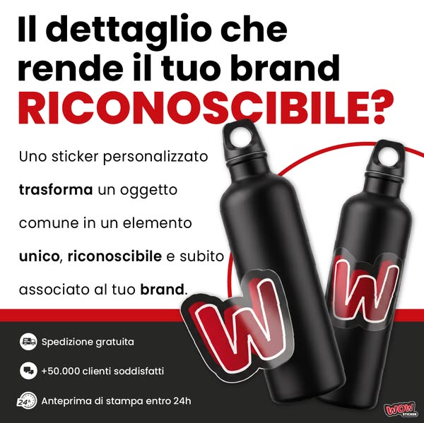 Sticker personalizzati per packaging
