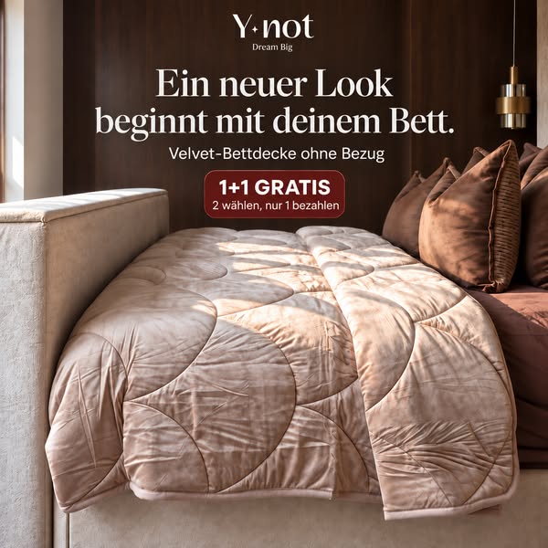 Neuer Look fürs Bett – 1+1 GRATIS