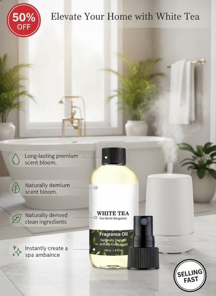 White Tea Fragrance Oil Refill