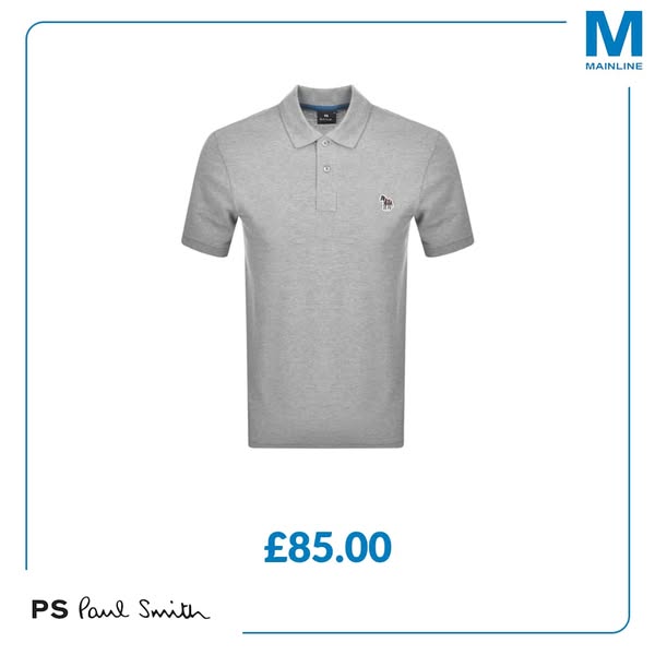 Paul Smith Regular Polo T Shirt Grey