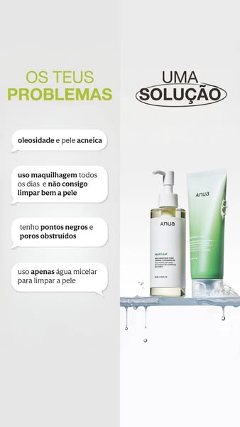Dupla limpeza ANUA - K-Beauty | Óleo + espuma de limpeza | GLOWTHIE