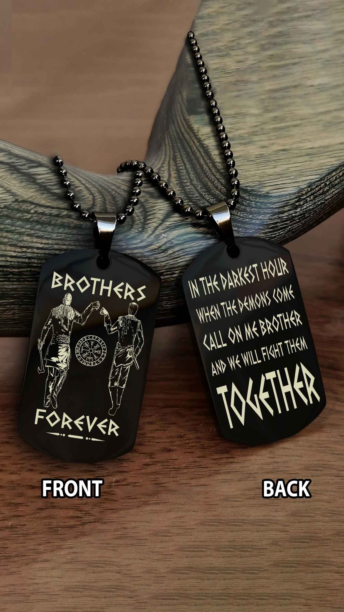 Viking dog tag for Brother