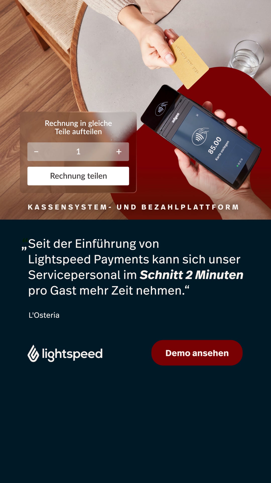 Schnellere Zahlung, mehr Zeit für Gäste