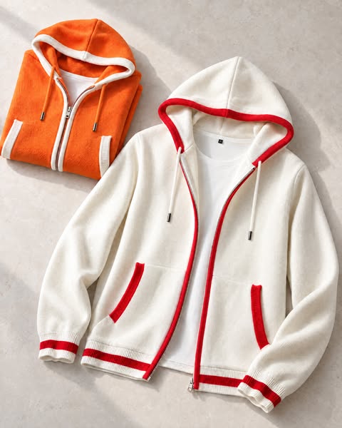 Varese Cashmere Zip Hoodie