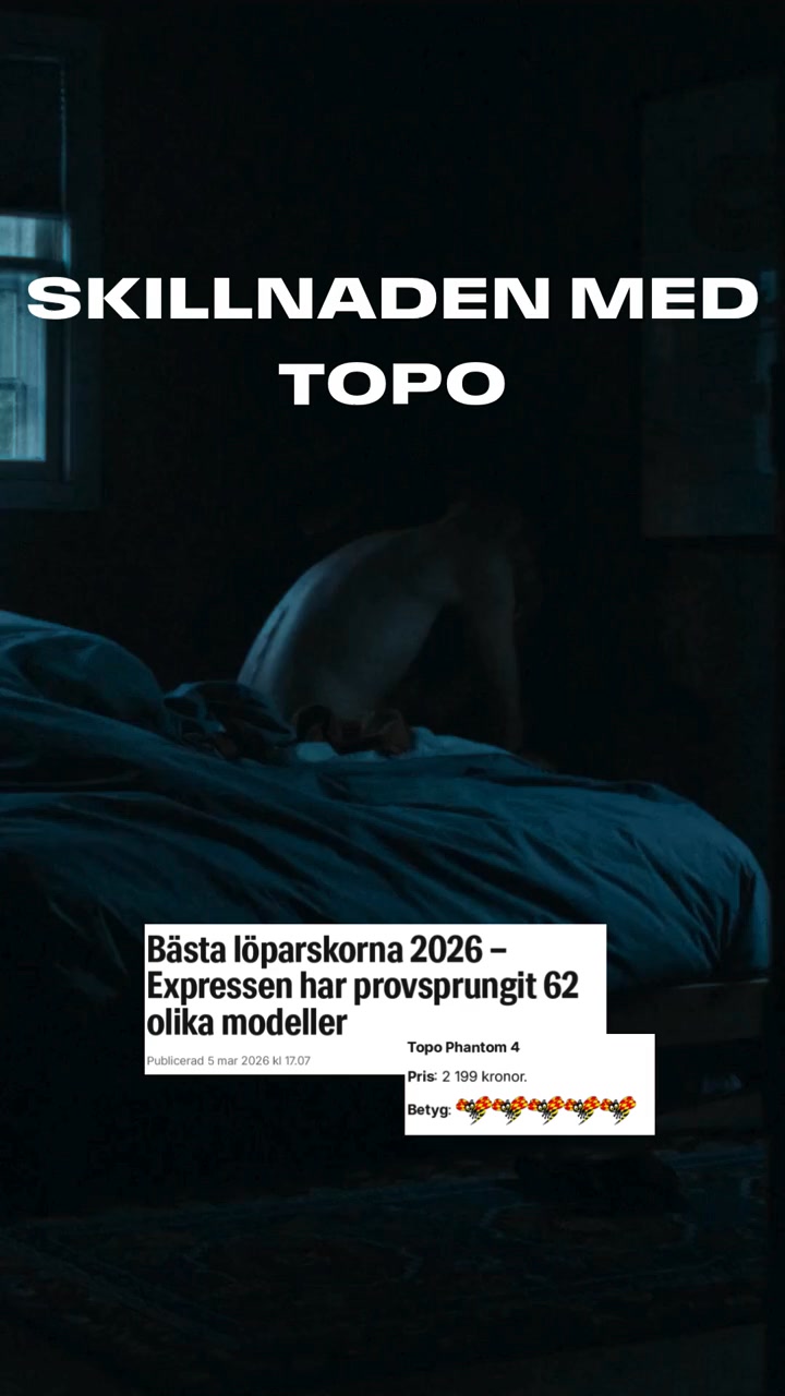 Anúncio de TopoAthletic Sverige