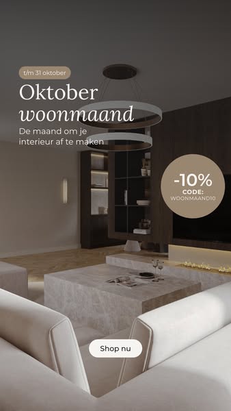 10% korting met WOONMAAND10