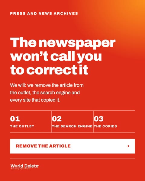 We remove the story from the outlet and from Google