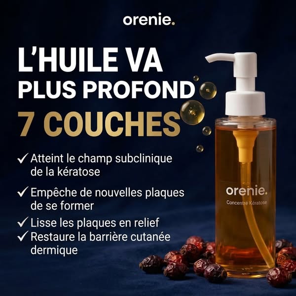 Atteint le champ à 7 couches de profondeur, là où les crèmes à base d'eau n'arrivent pas