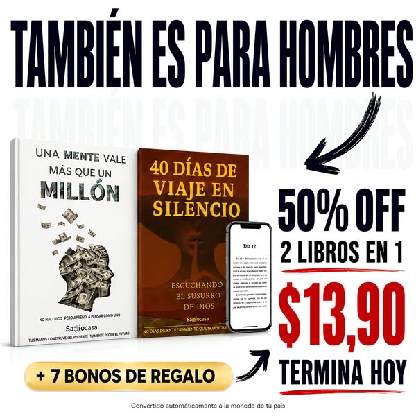 50% OFF termina hoy: los 2 libros por $13,90