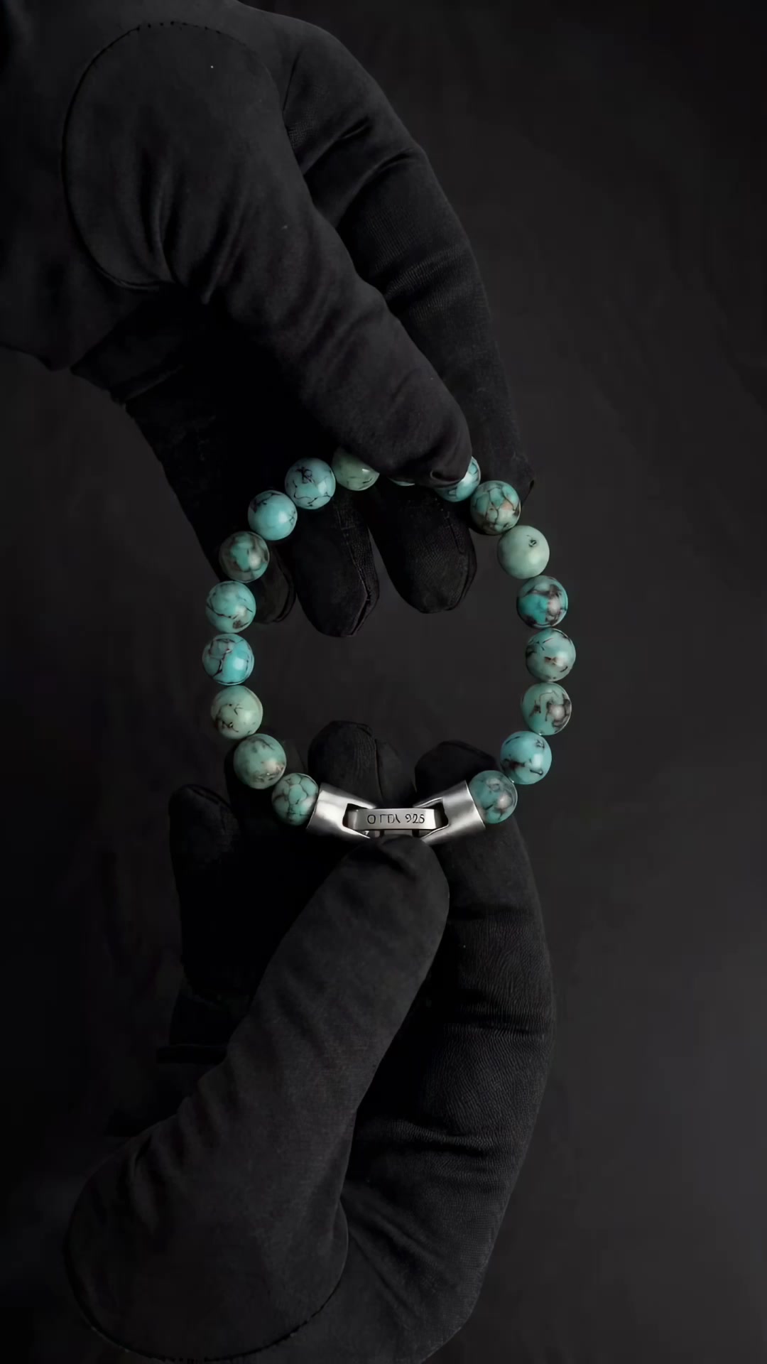 Afrikanischer Türkis – Perlenarmband