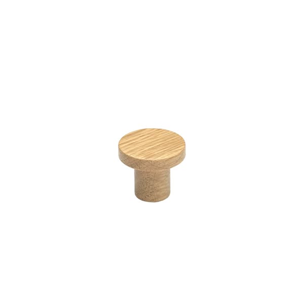 Circum Knop i Lakeret Eg - Ø 33 mm x D 28 mm