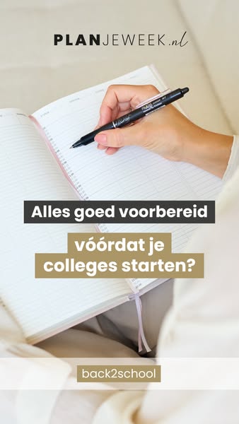 Studiechaos? Deze planner geeft je rust & overzicht.