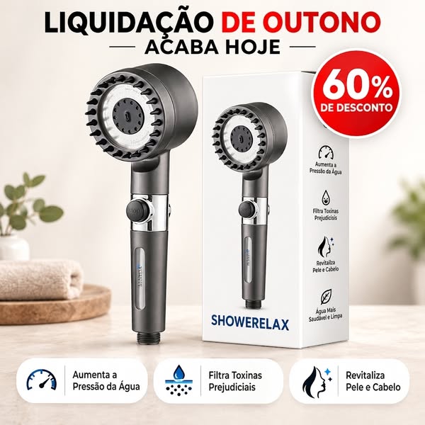 Experiência Luxuosa de Chuveiro de Massagem!