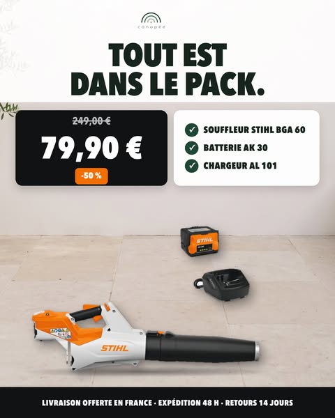 Jusqu’à -60 % sur l’équipement jardin