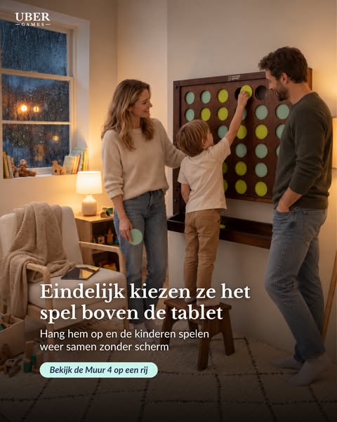 Levensgroot vier op een rij!