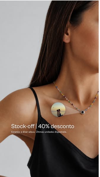 40% OFF · Últimas unidades · Enquanto houver stock