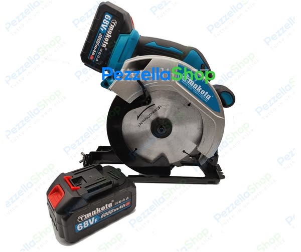 Sega Circolare Doppia Batteria Portatile 68V 185mm Con Motore BRUSHLESS