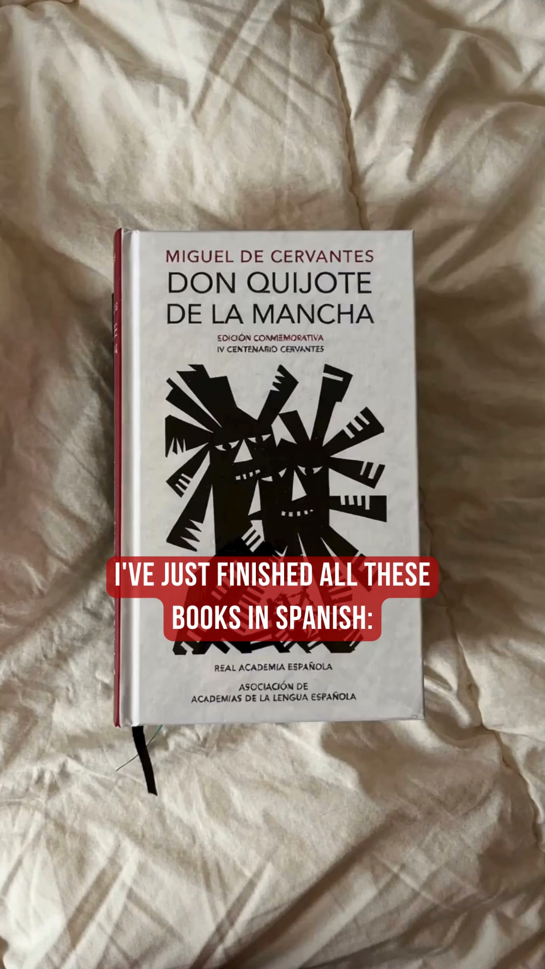 Nine books finished — in Spanish