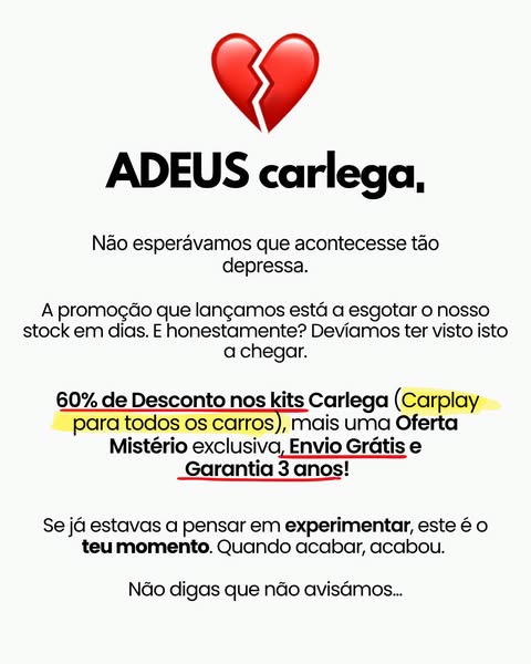 STOCK A ACABAR