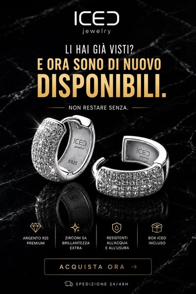 Orecchini "ICED" full pavè Argento 925