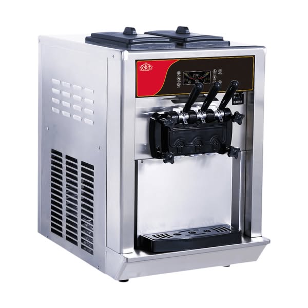 KRD Three Flavour Soft Serve Ice Cream & Frozen Yoghurt Machine With Air Pump Function 18-26L/H