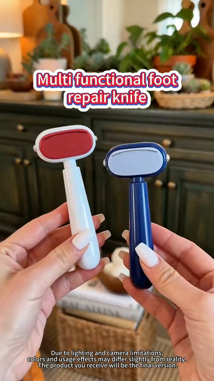 Dual‑Sided Foot Callus Remover, Stainless Steel Blade Foot Scraper