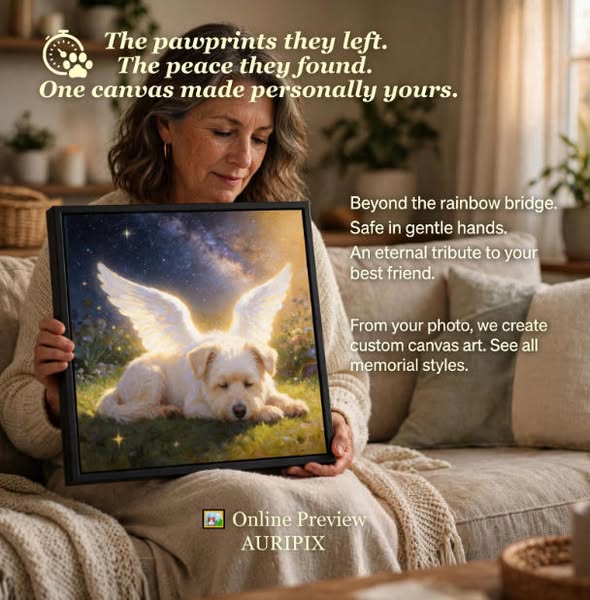 Turn Your Pet Photo Into Memorial Art