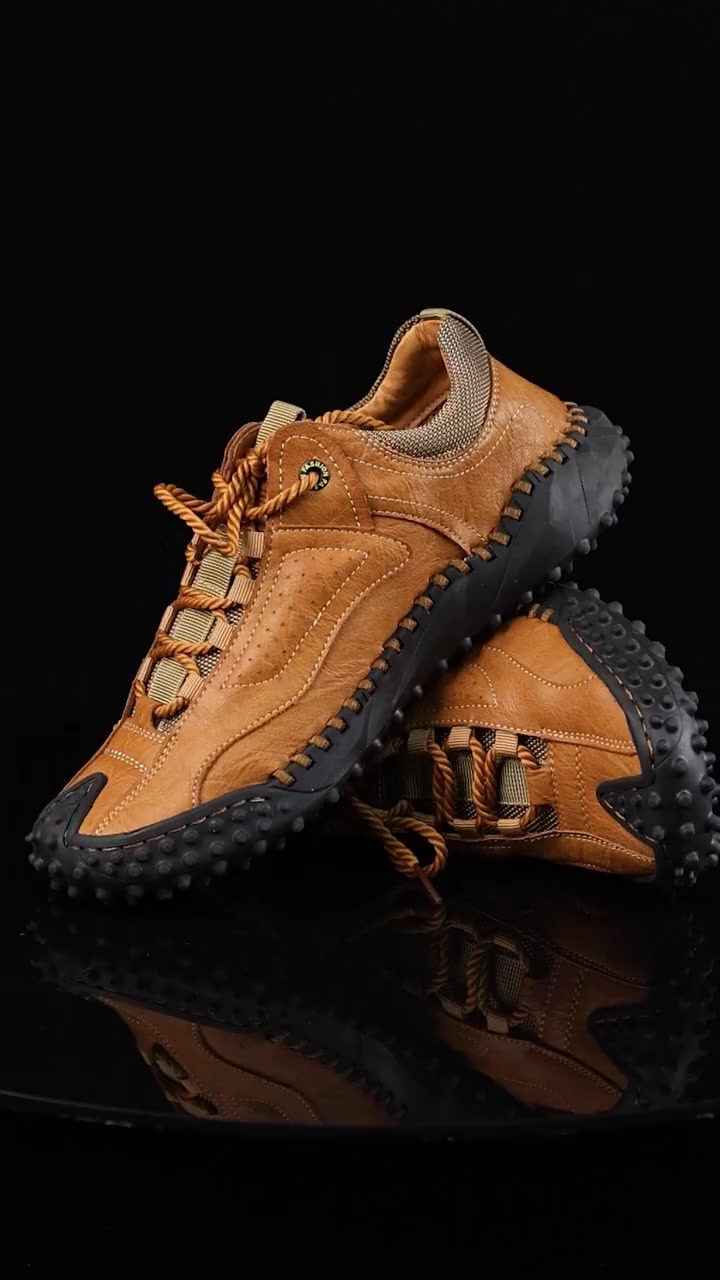 Say Goodbye to Foot Pain! Premium Leather Orthotic Hikers