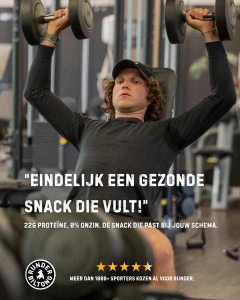 Hoog in proteïne, laag in koolhydraten, 100% clean.