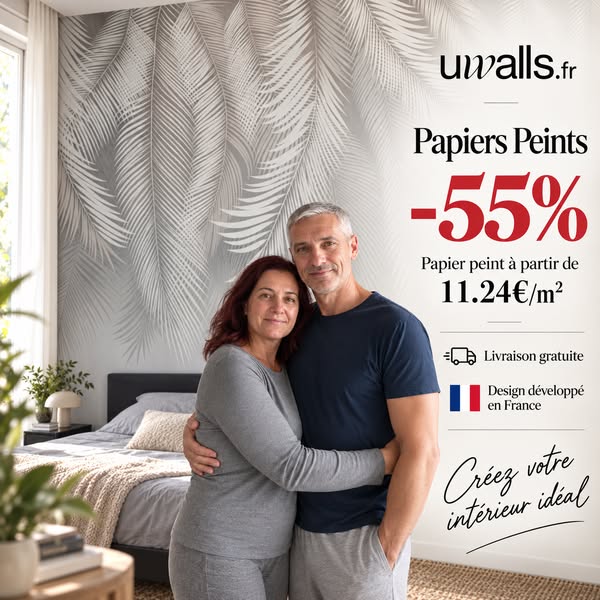 ‼ –40 % DE REMISE‼ PAPIERS PEINTS (€13)