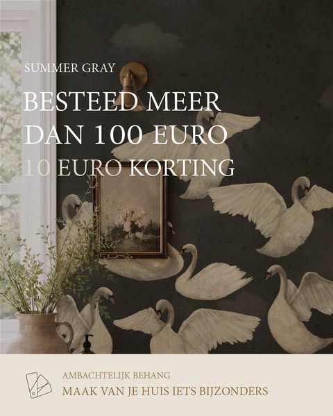 Premium handgeschilderde behang