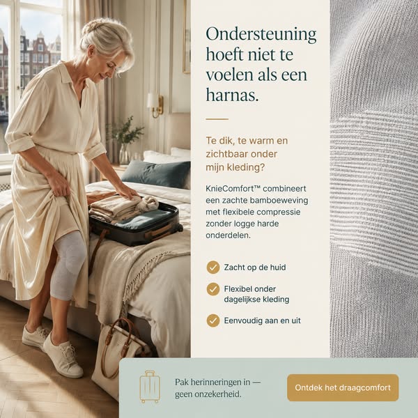 Zacht voor je knie. Fijn voor elke dag.