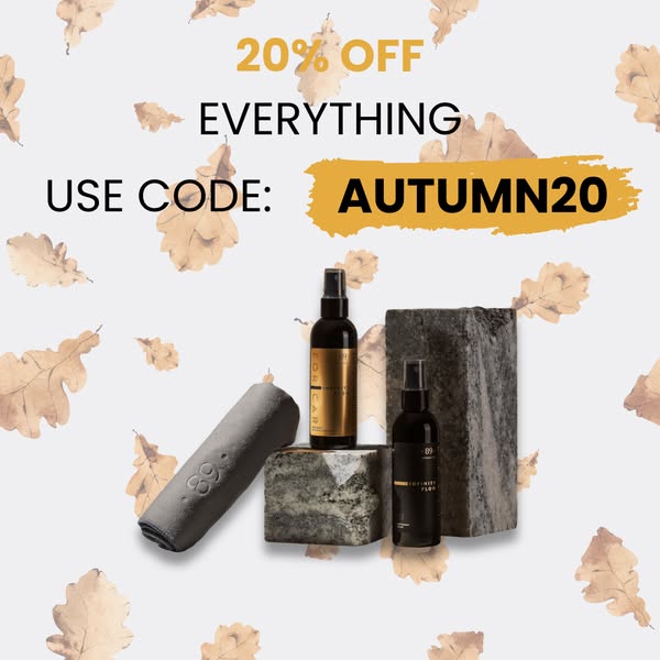 AUTUMN20 = 20% OFF!