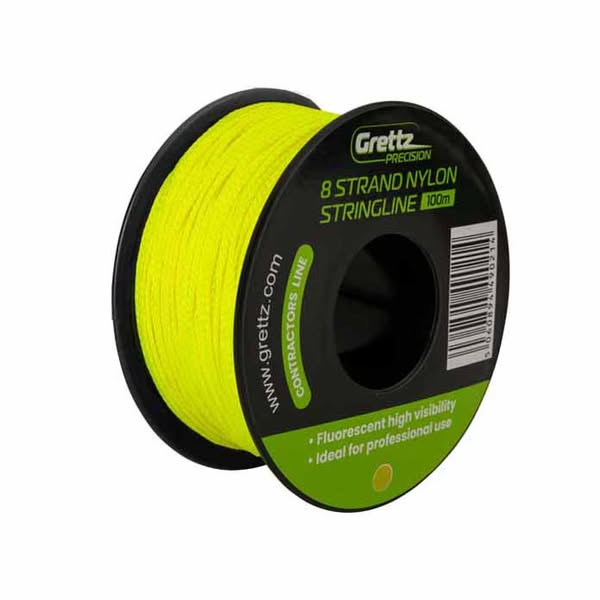 Grettz G100Y 100m 8 Braid Yellow Stringline | By Toolden