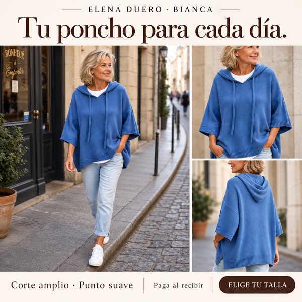 El poncho que vas a llevar todo el otoño