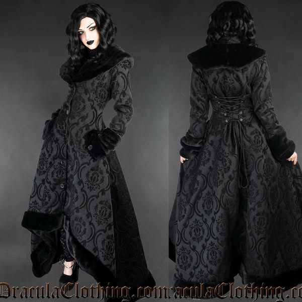 Black Pocket Winter Coat