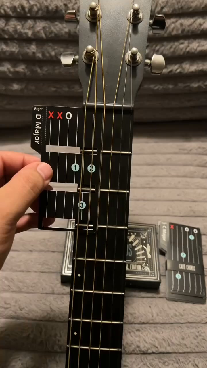 Guitar Chord Cards for Beginners（15 cards）