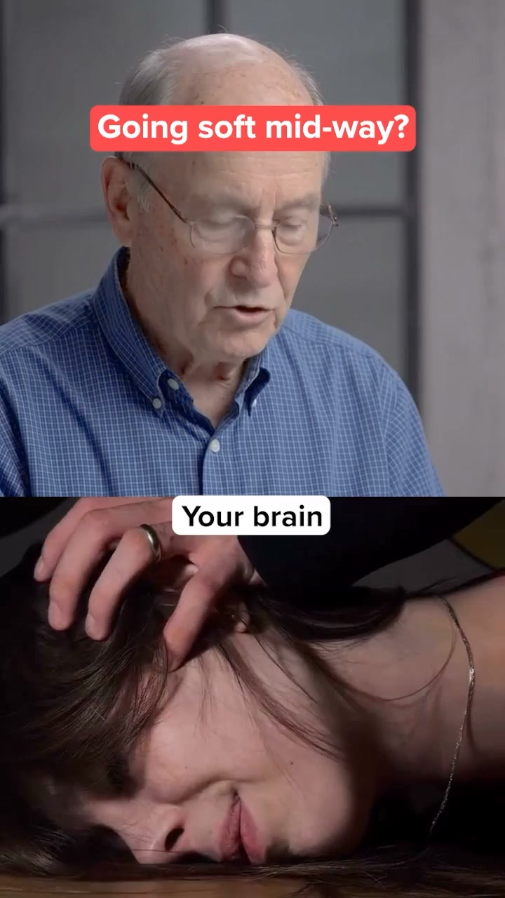 Here's the reframe that did it. There's a line between your brain and your Johnson. When it's working, it's pulled tight. When you were 20 i