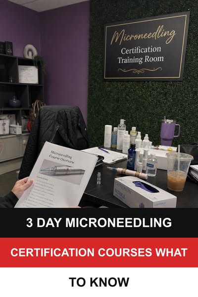 3 Day Microneedling Certification Courses What To Know