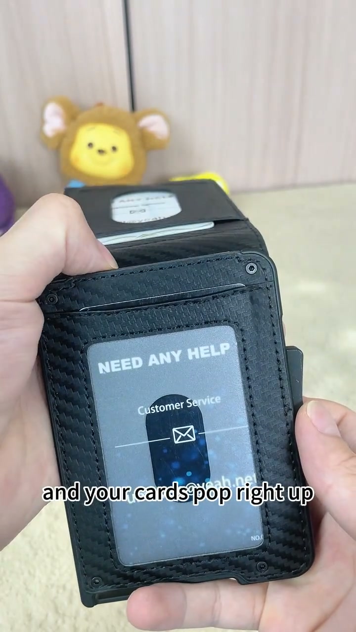 50% offWallet for Men - Pop Up Case, Cash Slot, and Credit Card Slot - Aluminum Wallet with RFID Blocking