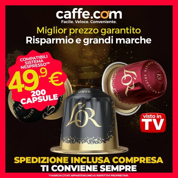 Comprare i tuoi caffè ora è Facile, Veloce e Conveniente