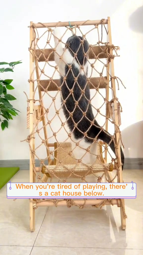 Houten klimtoren voor je kat