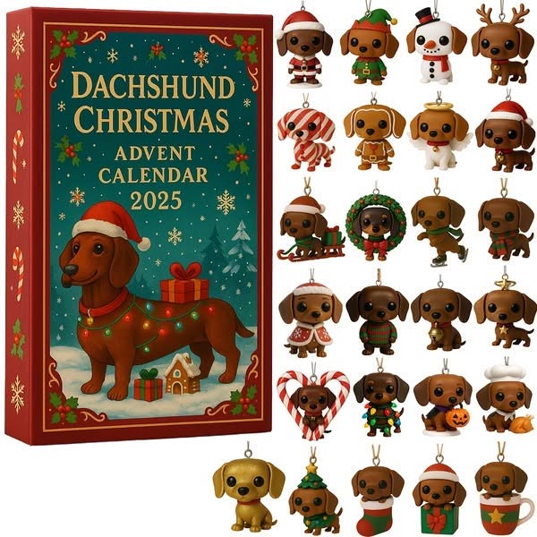 O criativo por trás: Dachshund Christmas Advent Calendar 2025