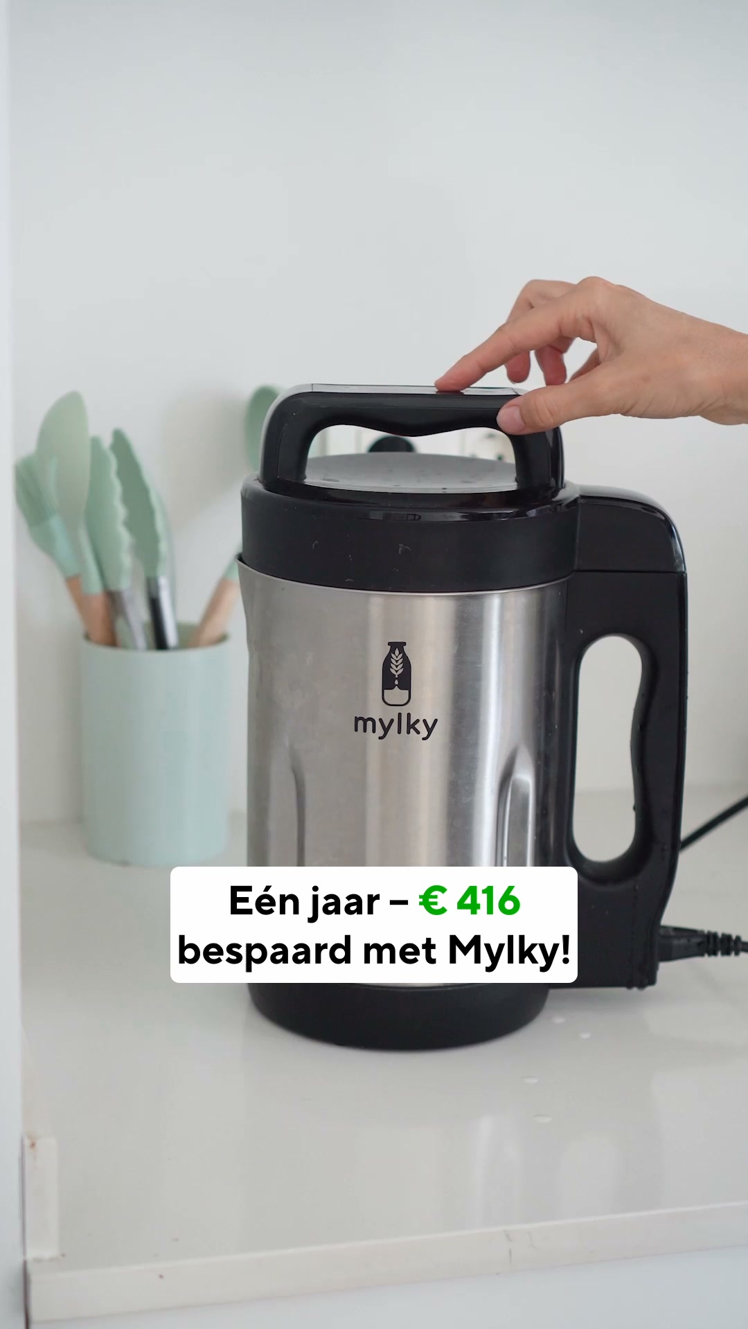 Verse plantaardige melk in 60 seconden