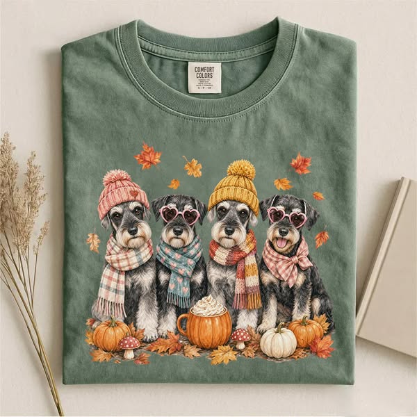 Fall Schnauzer T-shirt