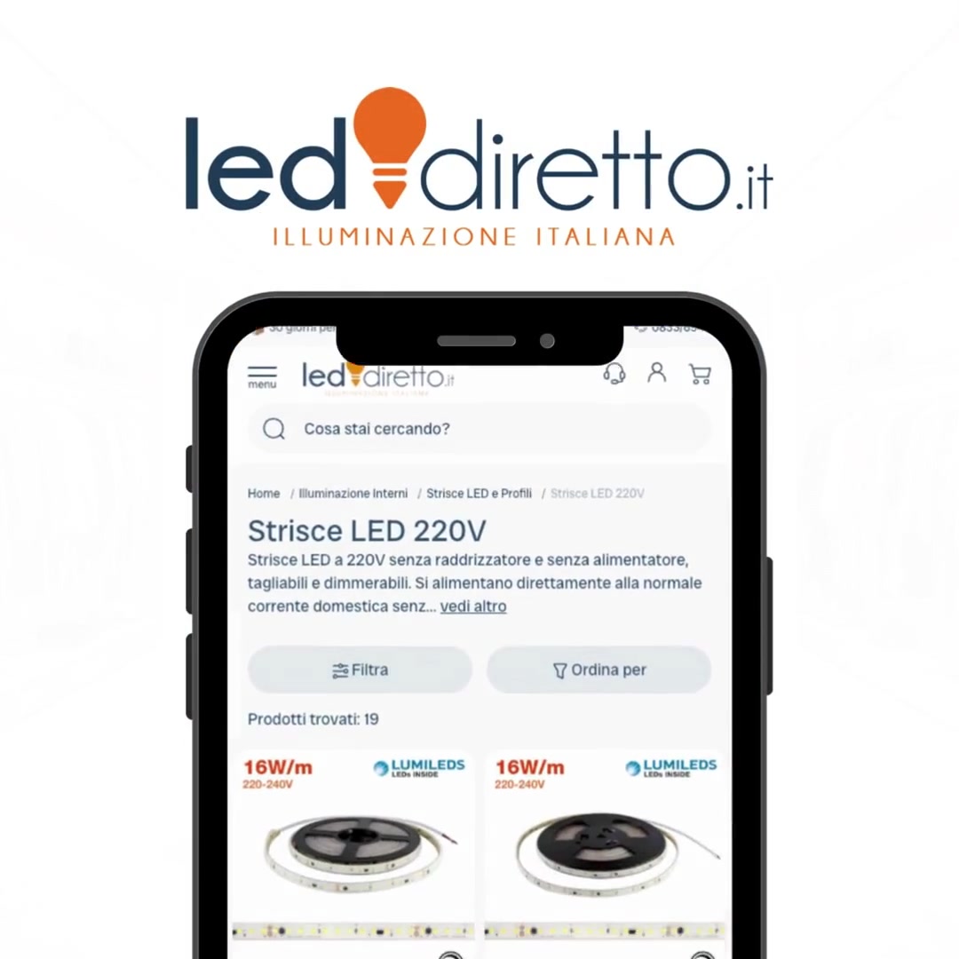 Strisce LED Paghi meno. Consumi meno.