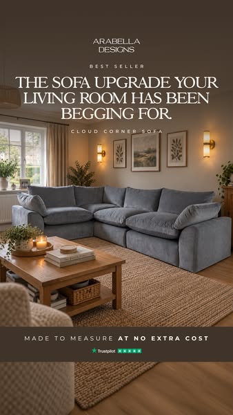 Bespoke Corner Sofa. No Extra Cost.