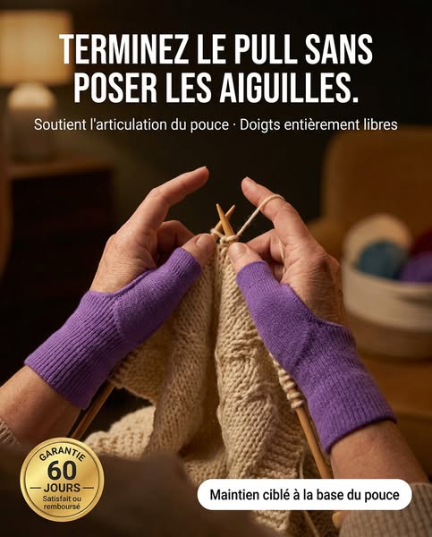 La première chose qui m'a permis de continuer à tricoter